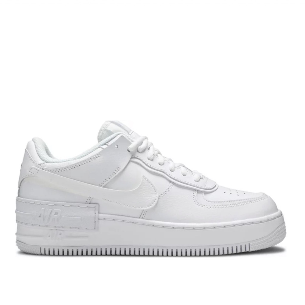White Nike Air Force shadow size 9